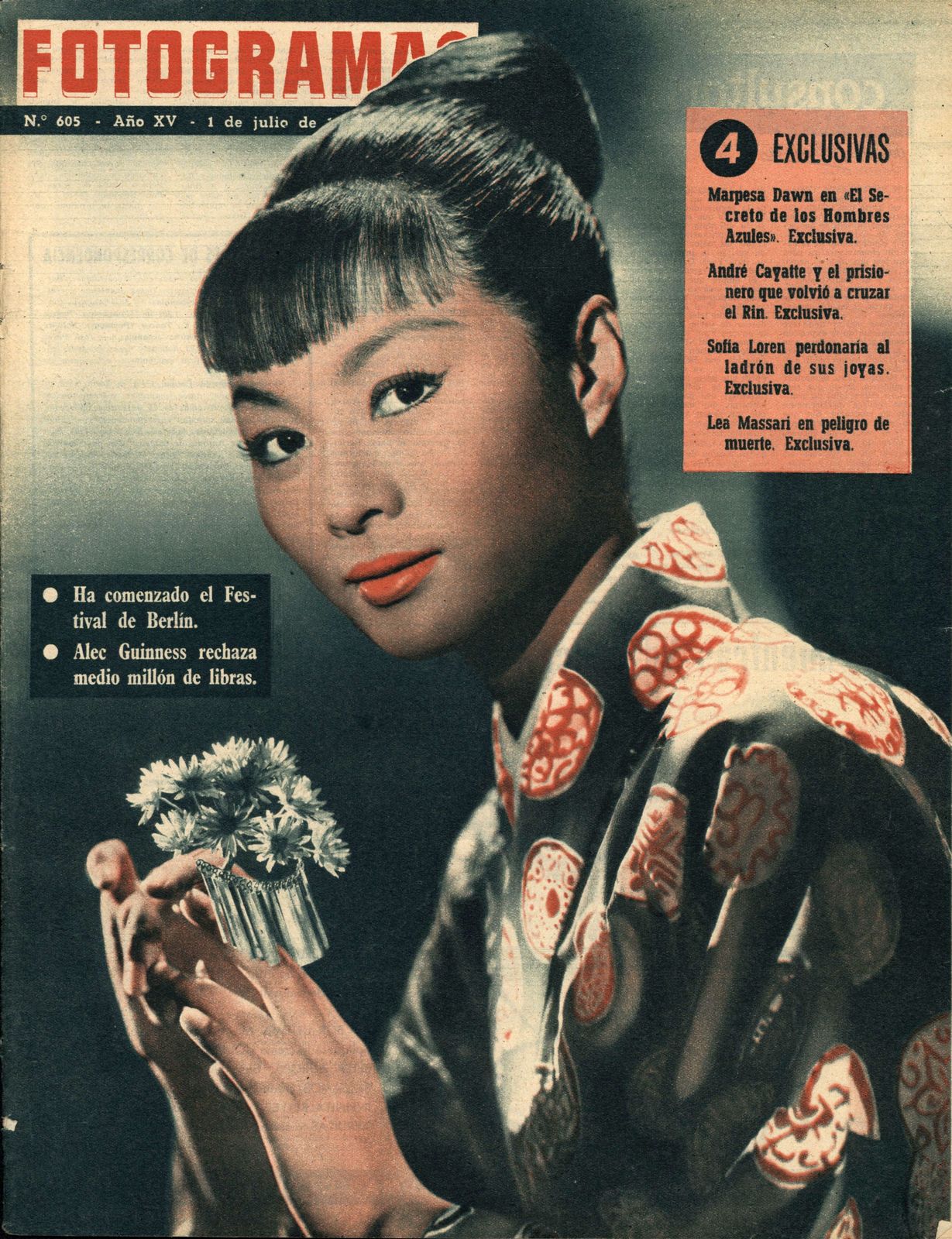 FOTOGRAMAS magazine cover Issue 605 1 July 1960