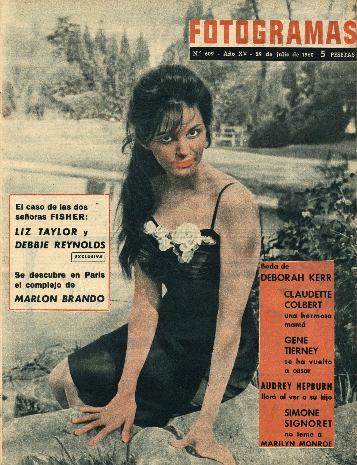 FOTOGRAMAS magazine cover Issue 609 29 July 1960