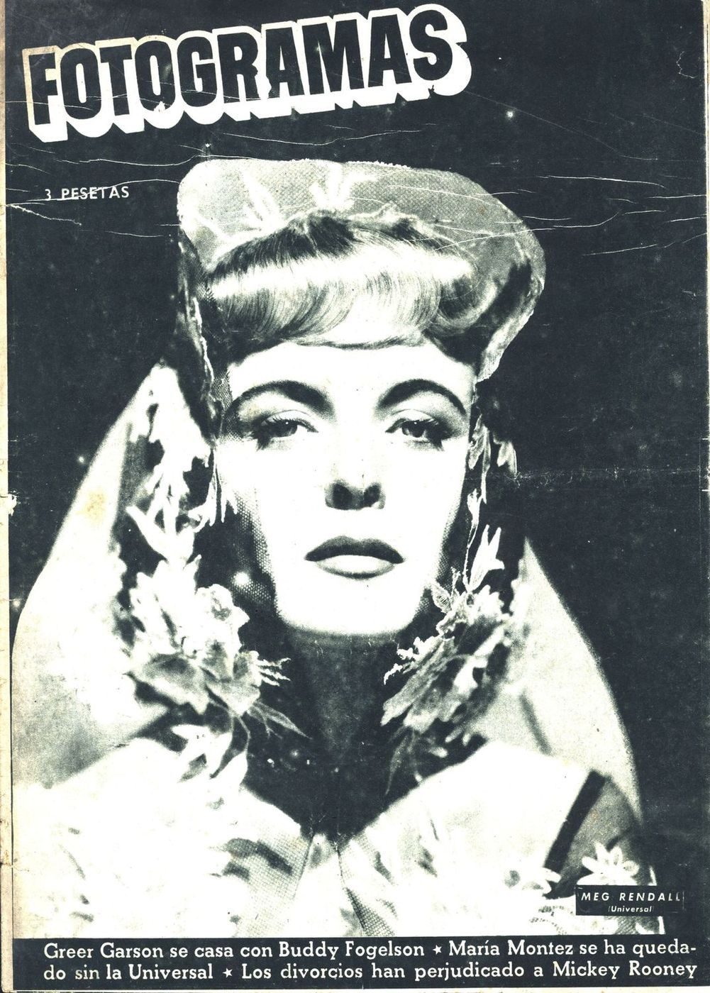 FOTOGRAMAS magazine cover Issue 61 15 May 1949
