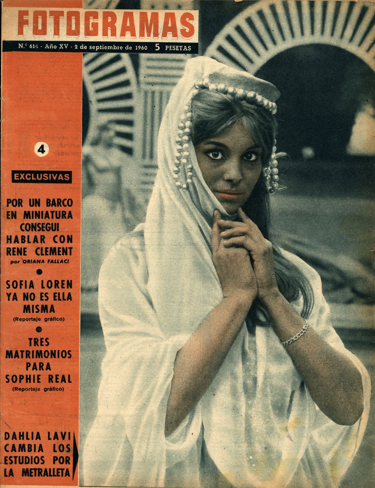 FOTOGRAMAS magazine cover Issue 614 2 September 1960