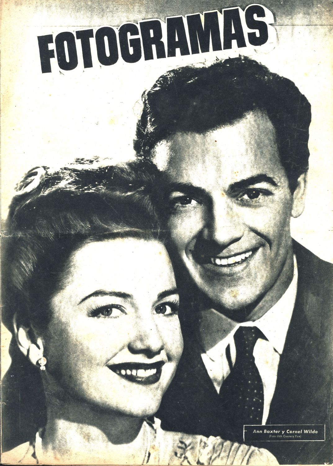 FOTOGRAMAS magazine cover Issue 62 1 June 1949