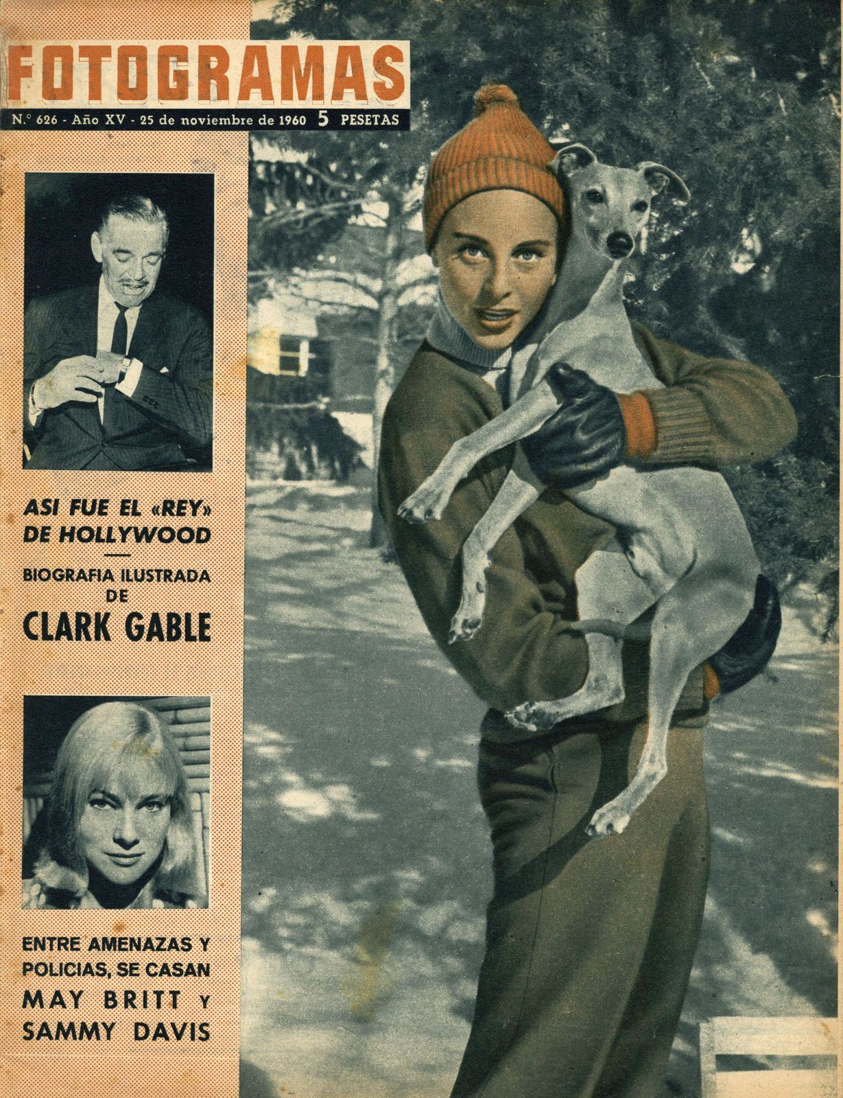 FOTOGRAMAS magazine cover Issue 626 25 November 1960