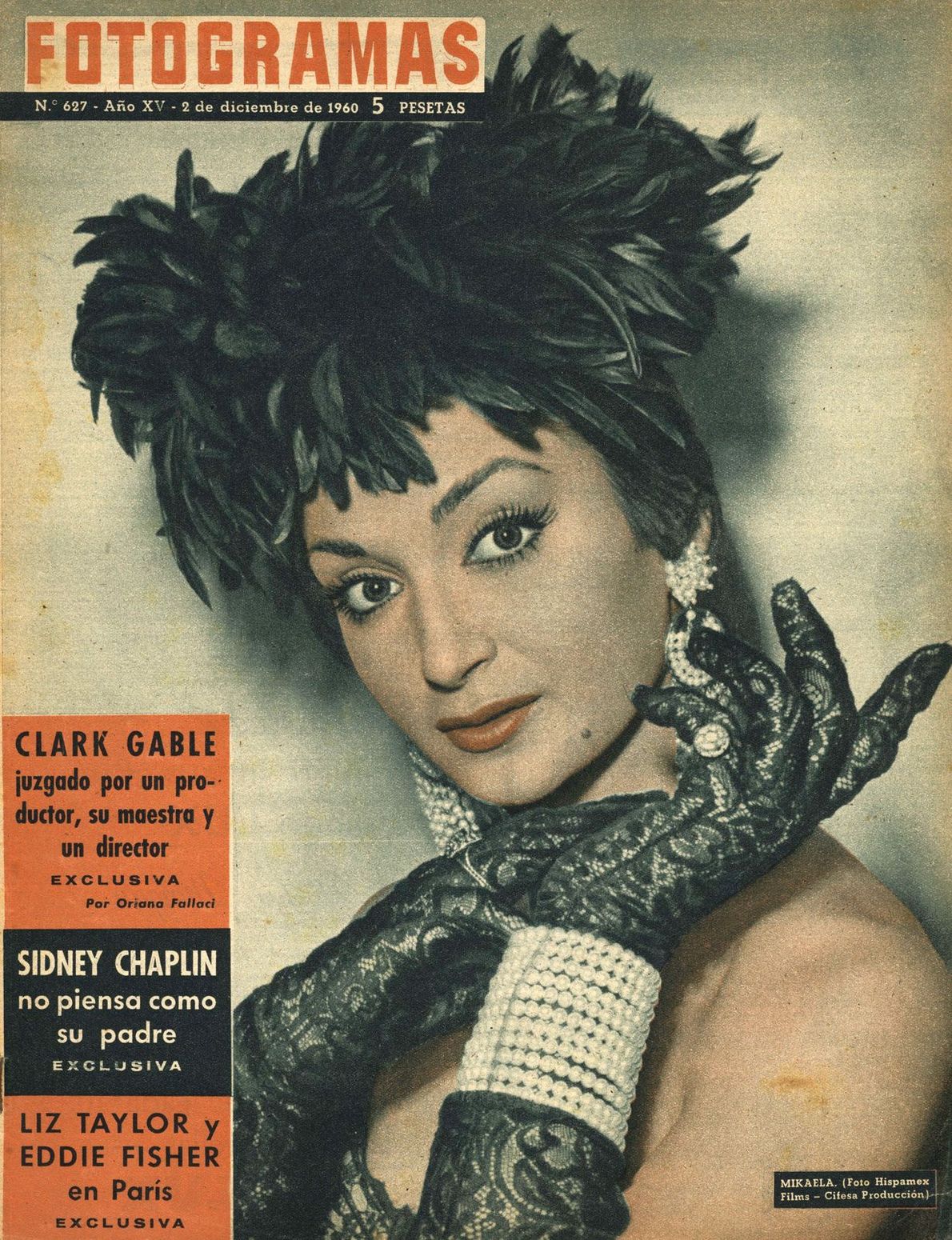 FOTOGRAMAS magazine cover Issue 627 2 December 1960