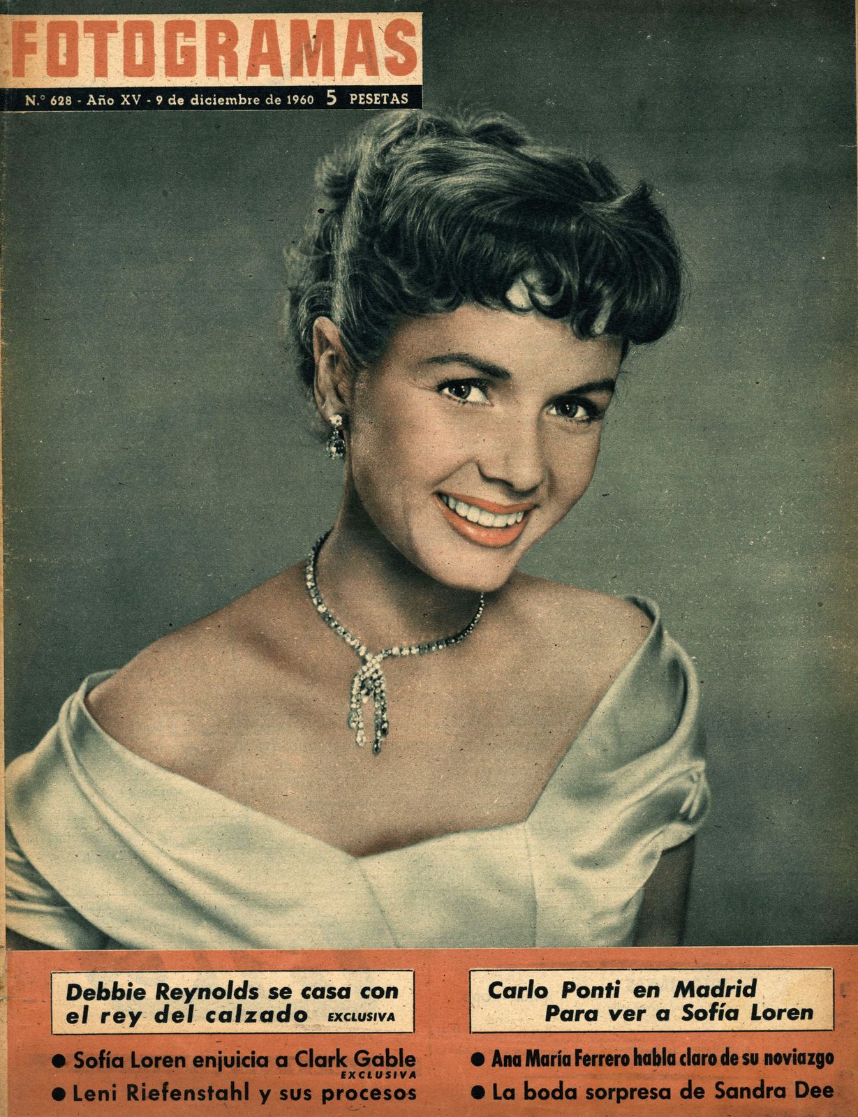 FOTOGRAMAS magazine cover Issue 628 9 December 1960