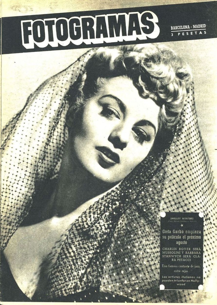 FOTOGRAMAS magazine cover Issue 64 1 July 1949
