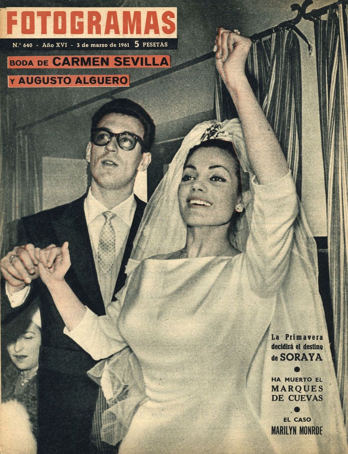 FOTOGRAMAS magazine cover Issue 640 3 March 1961