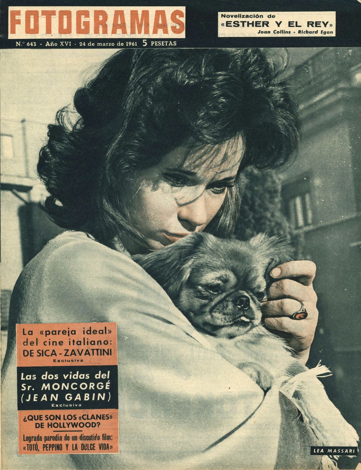 FOTOGRAMAS magazine cover Issue 643 24 March 1961