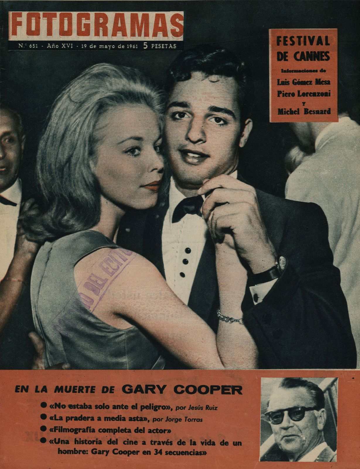 FOTOGRAMAS magazine cover Issue 651 19 May 1961