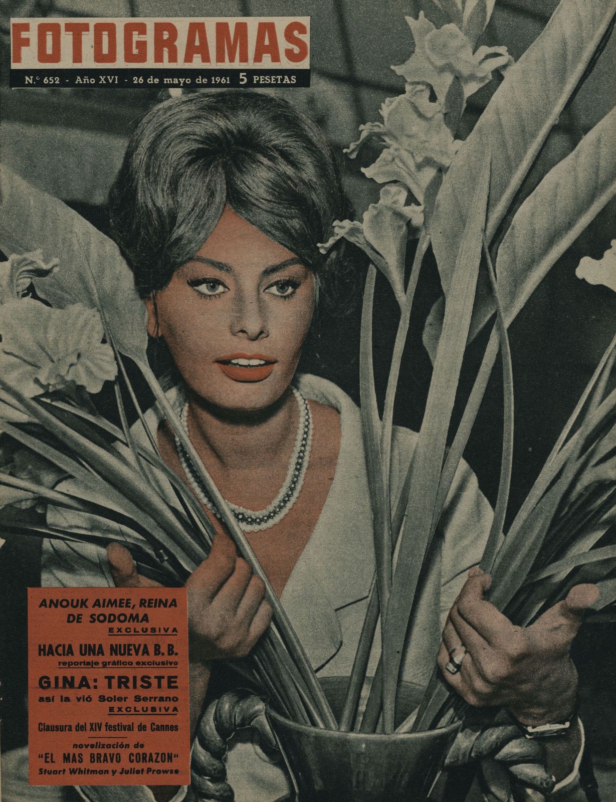FOTOGRAMAS magazine cover Issue 652 26 May 1961