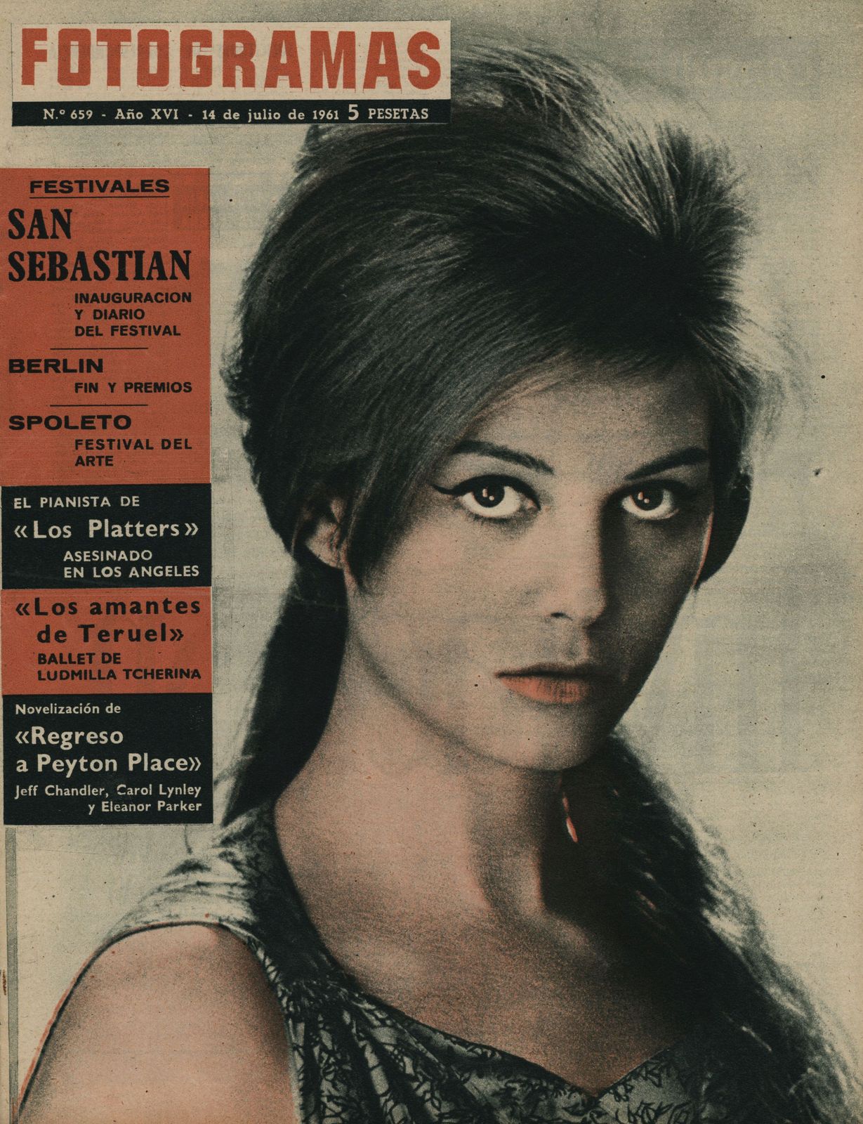 FOTOGRAMAS magazine cover Issue 659 14 July 1961