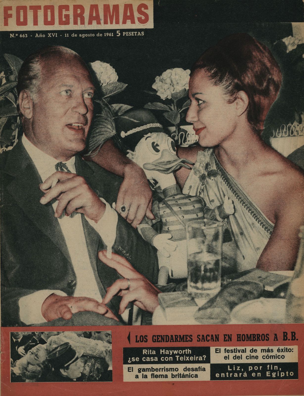 FOTOGRAMAS magazine cover Issue 663 11 August 1961