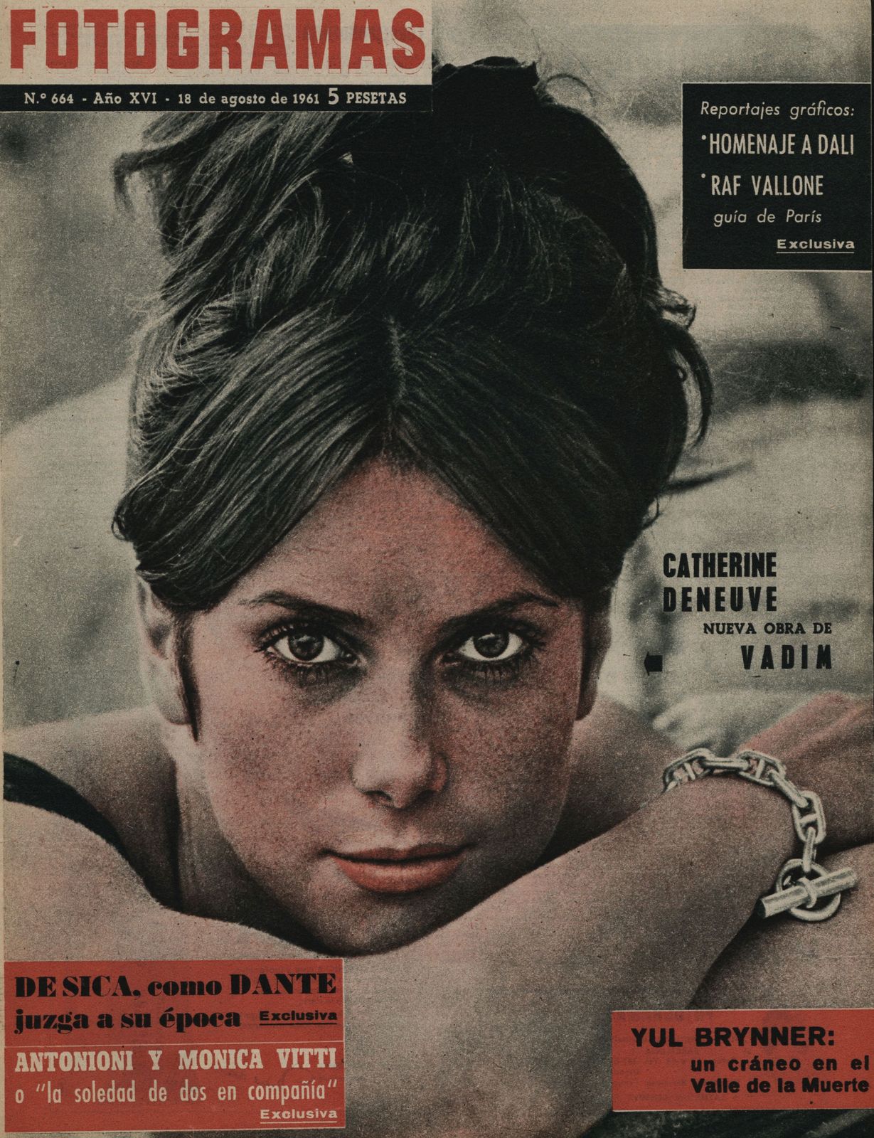 FOTOGRAMAS magazine cover Issue 664 18 August 1961