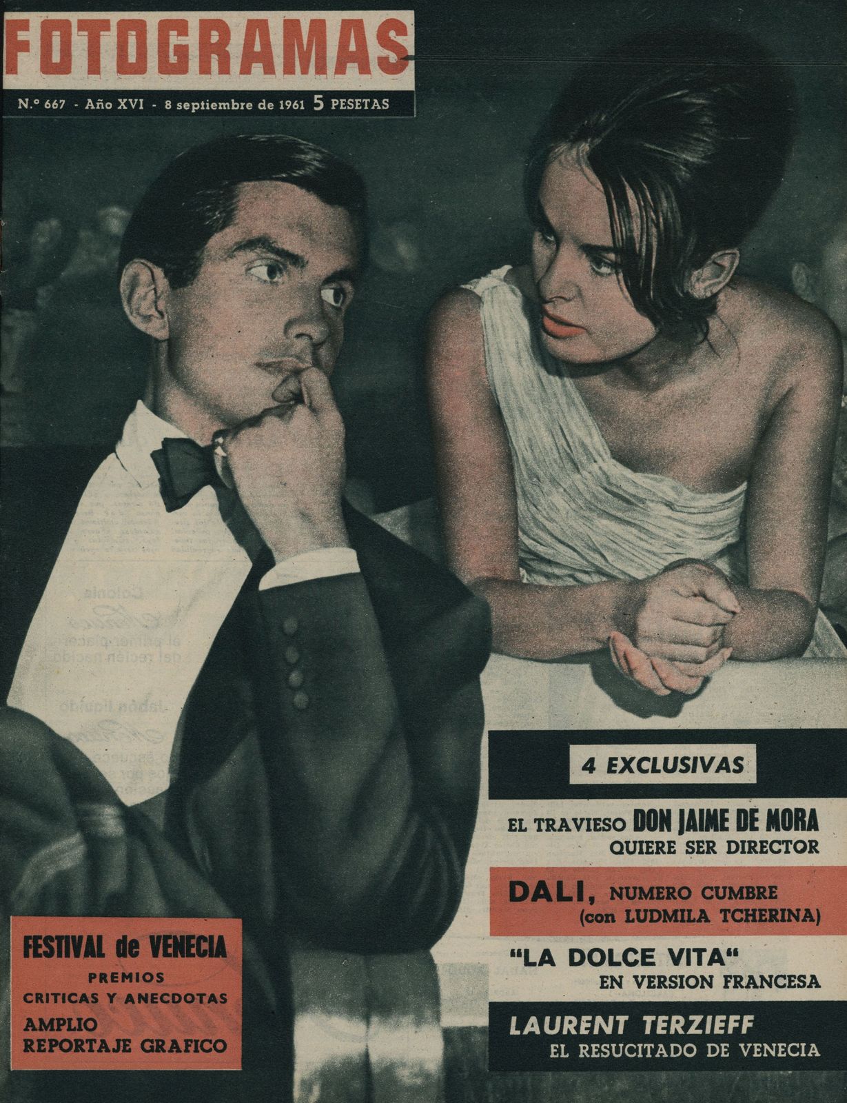 FOTOGRAMAS magazine cover Issue 667 8 September 1961
