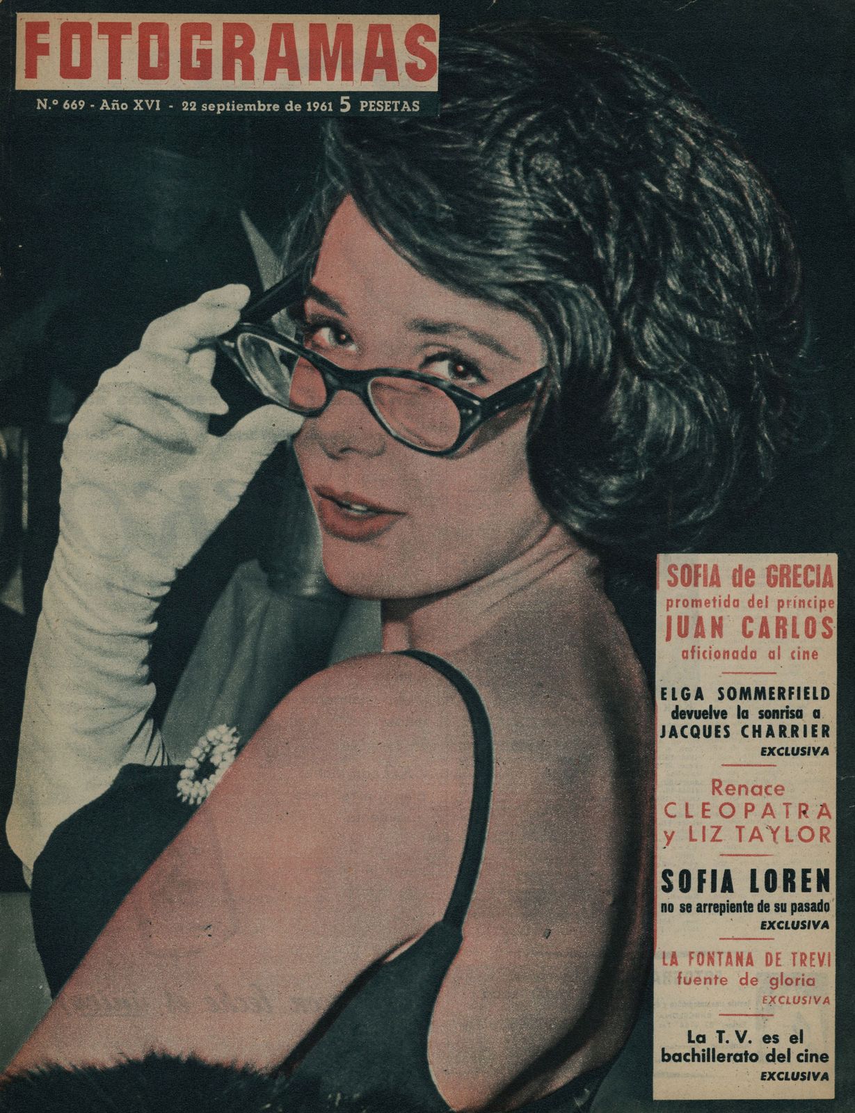 FOTOGRAMAS magazine cover Issue 669 22 September 1961