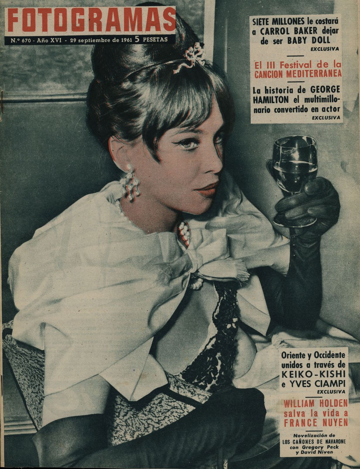 FOTOGRAMAS magazine cover Issue 670 29 September 1961