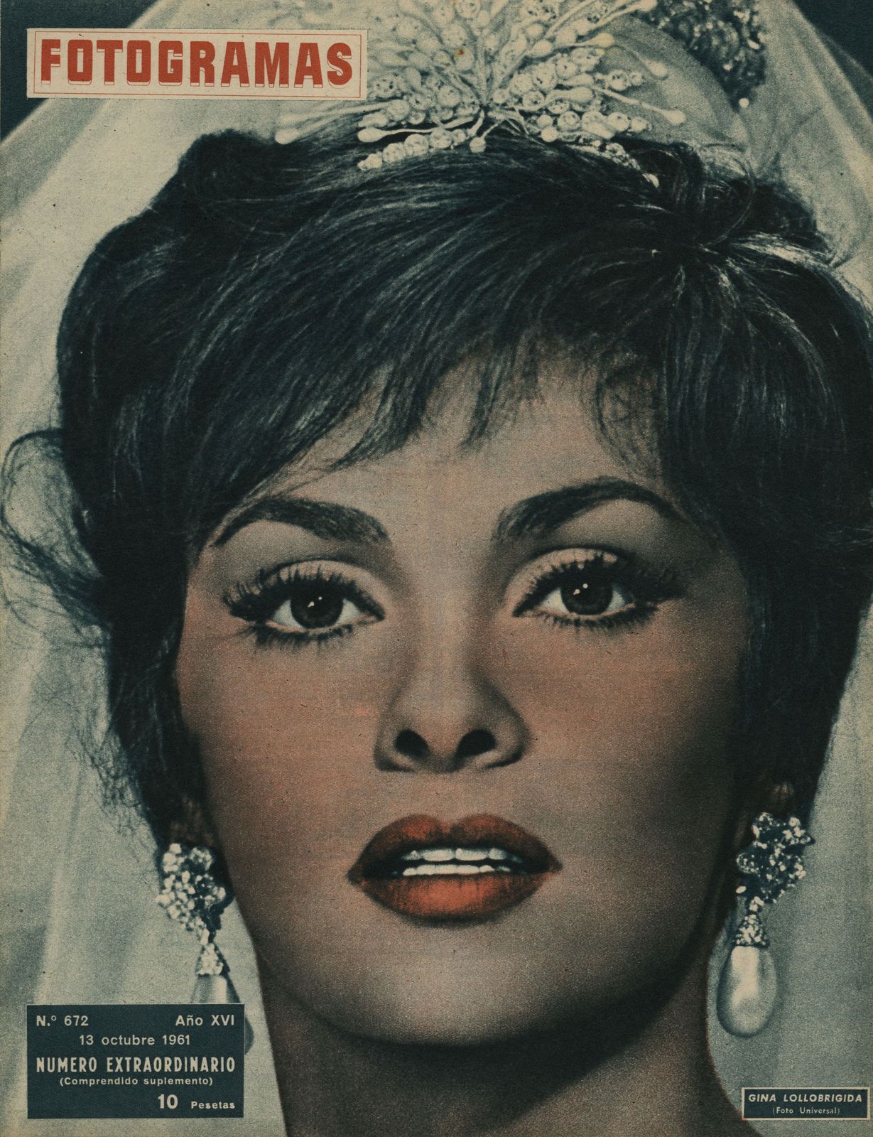 FOTOGRAMAS magazine cover Issue 672 13 October 1961