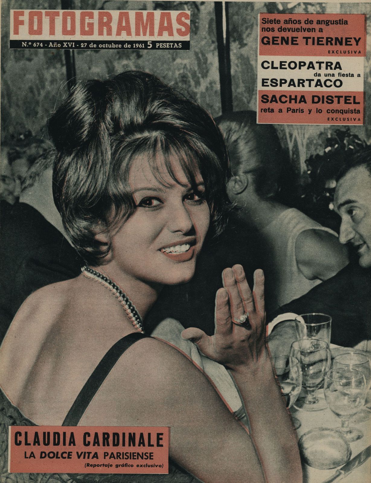 FOTOGRAMAS magazine cover Issue 674 27 October 1961