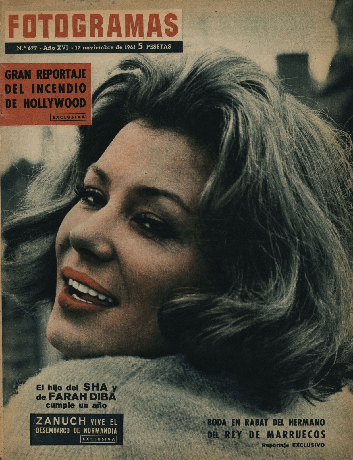 FOTOGRAMAS magazine cover Issue 677 17 November 1961