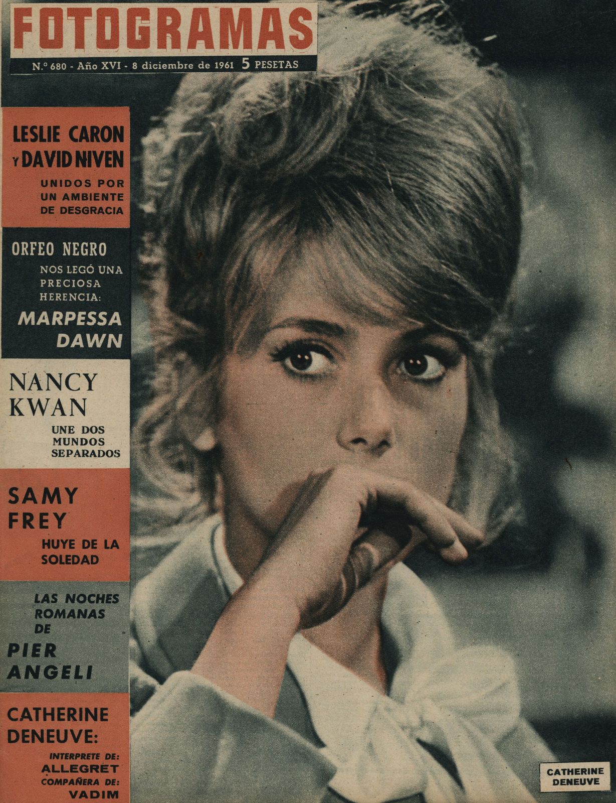 FOTOGRAMAS magazine cover Issue 680 8 December 1961