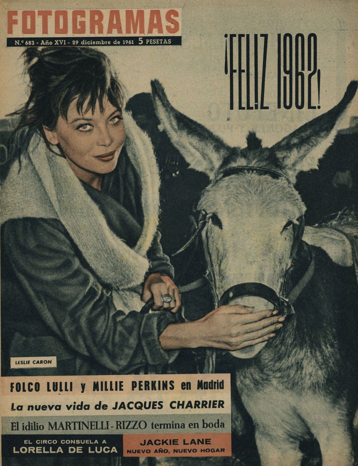 FOTOGRAMAS magazine cover Issue 683 29 December 1961