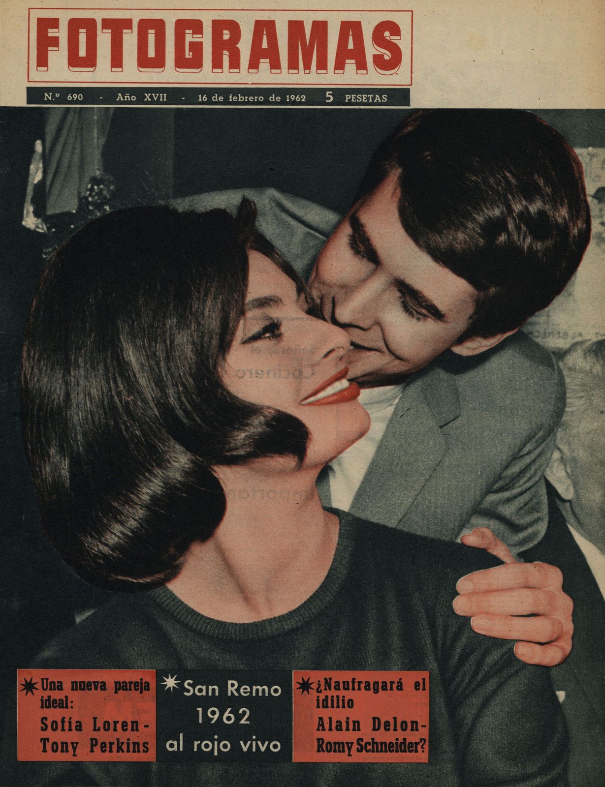 FOTOGRAMAS magazine cover Issue 690 16 February 1962