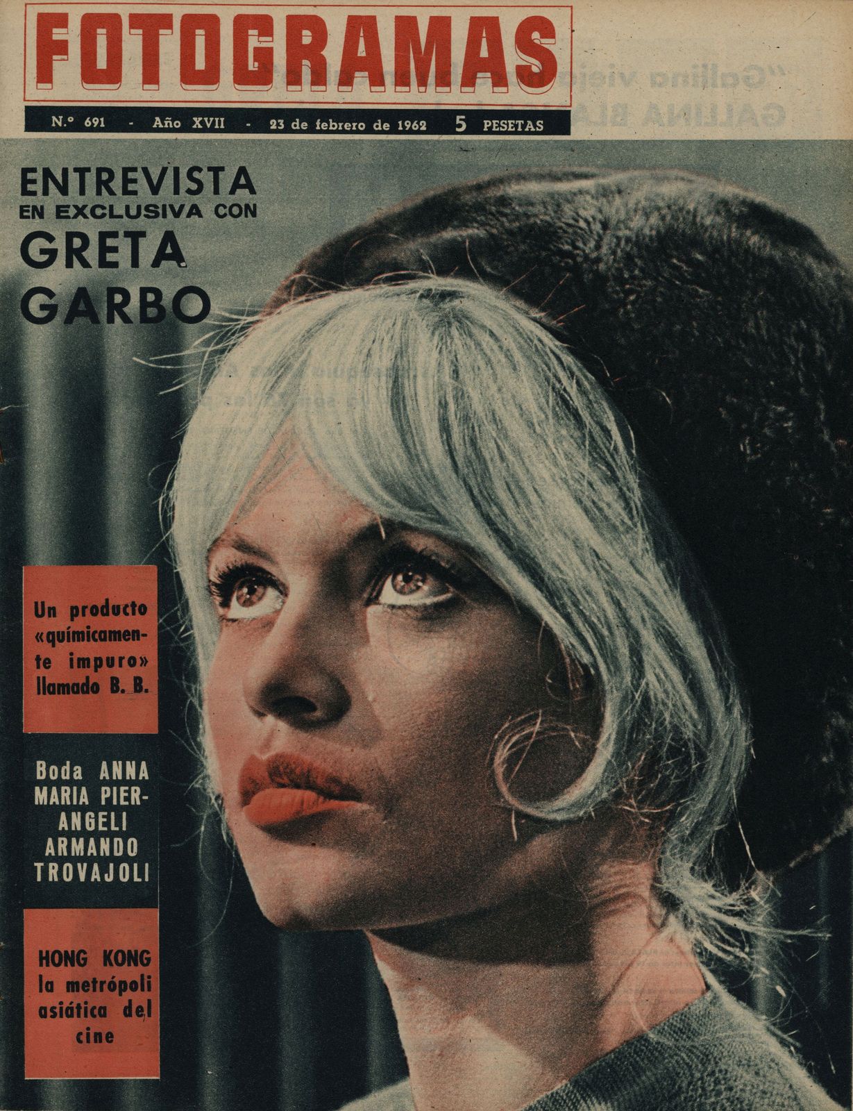 FOTOGRAMAS magazine cover Issue 691 23 February 1962