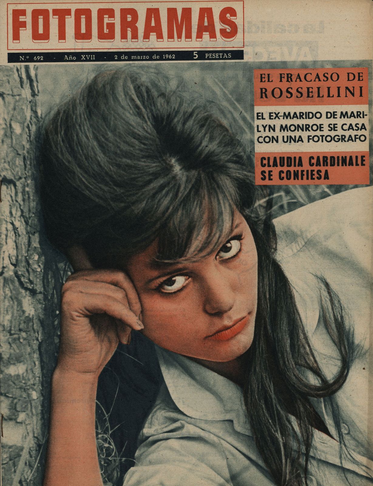 FOTOGRAMAS magazine cover Issue 692 2 March 1962