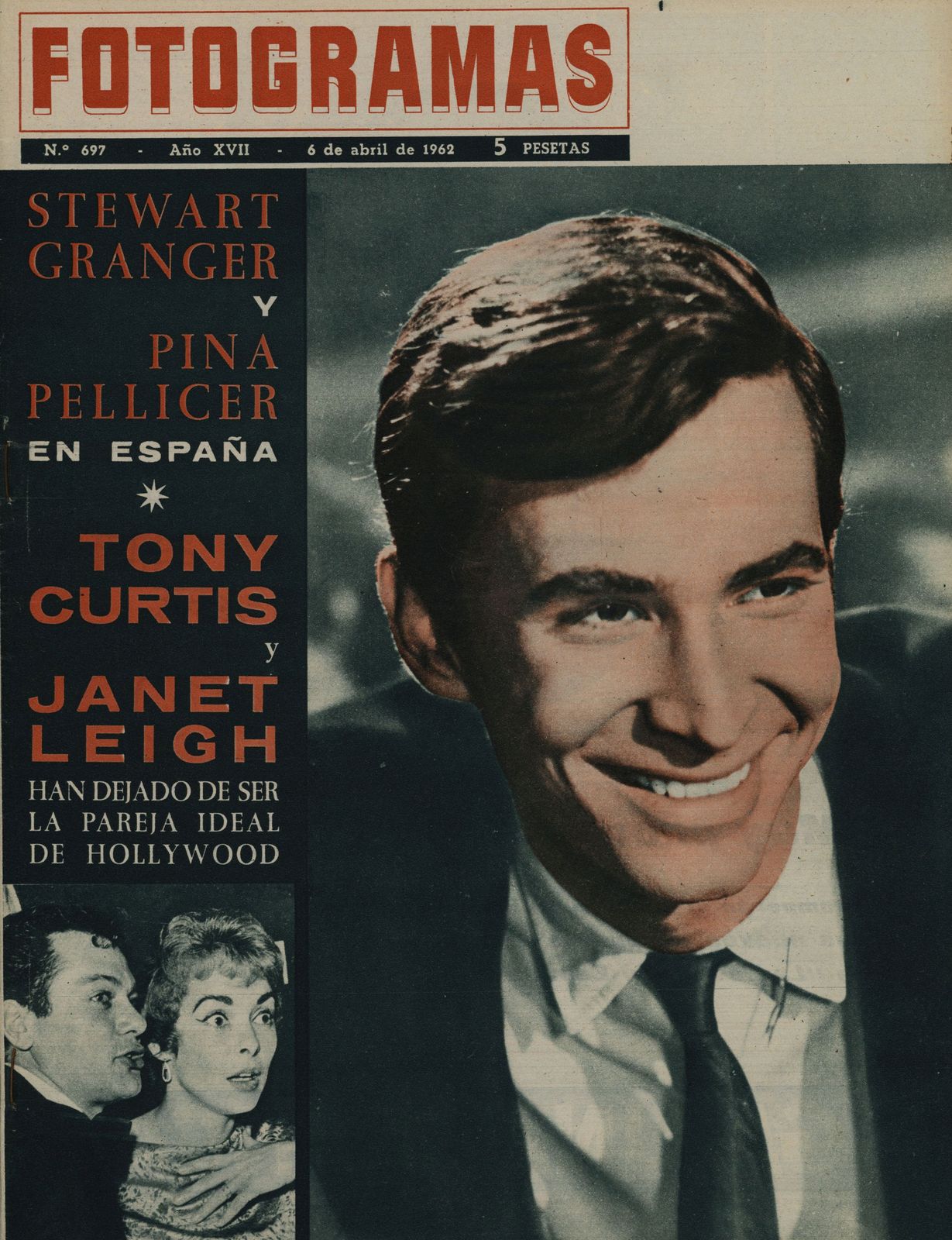 FOTOGRAMAS magazine cover Issue 697 6 April 1962