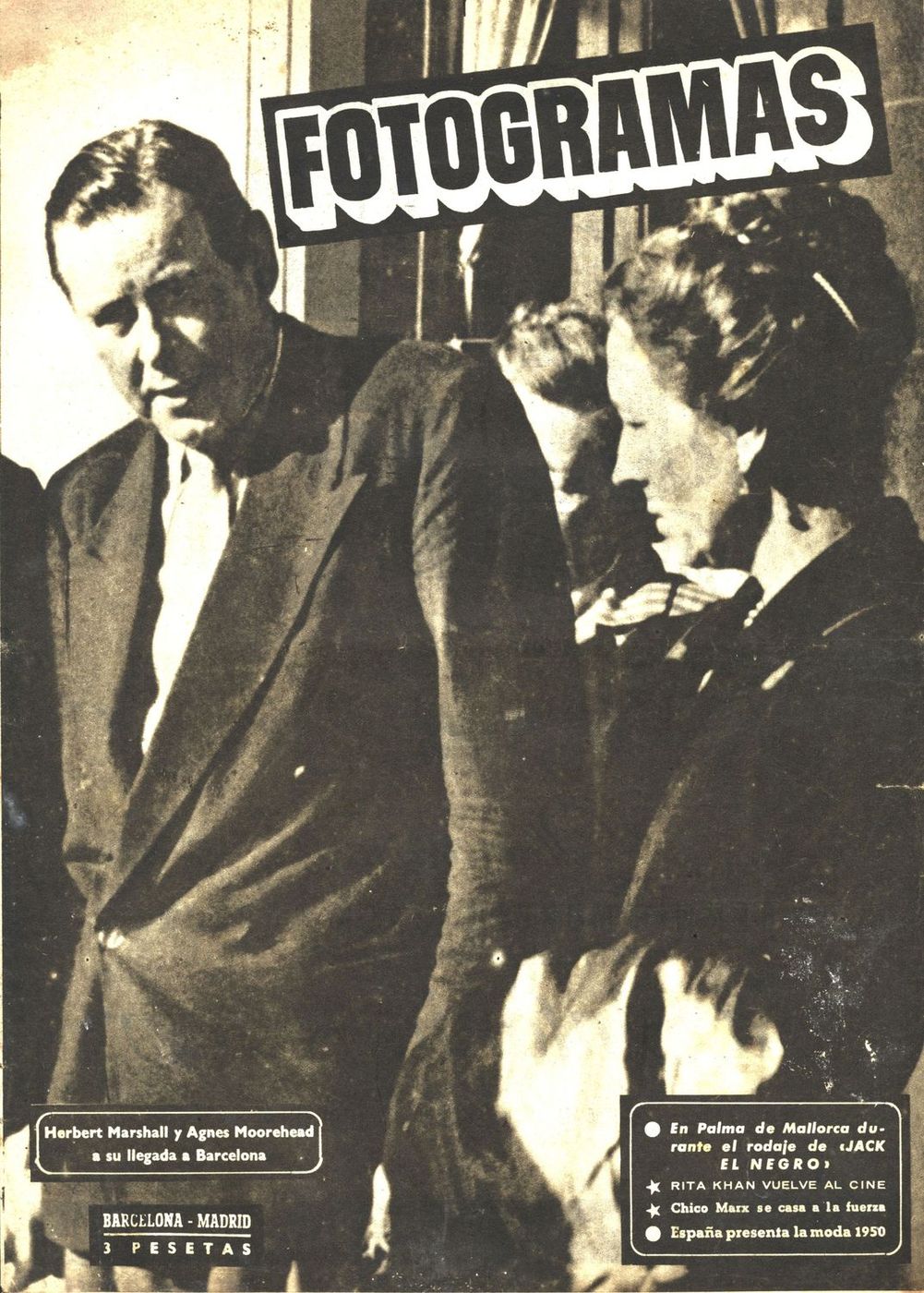 FOTOGRAMAS magazine cover Issue 70 1 October 1949