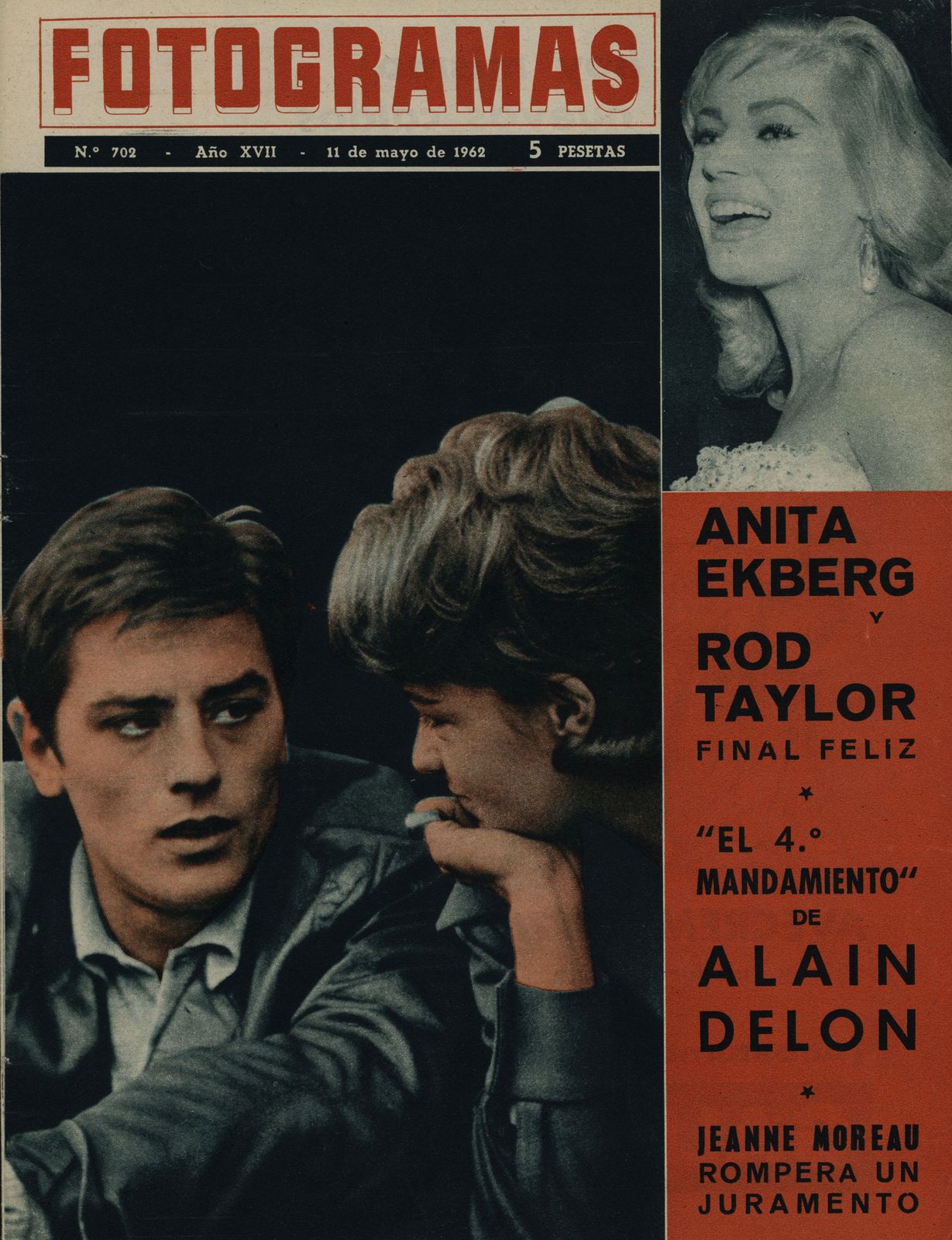 FOTOGRAMAS magazine cover Issue 702 11 May 1962
