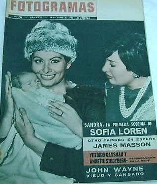 FOTOGRAMAS magazine cover Issue 738 18 January 1963