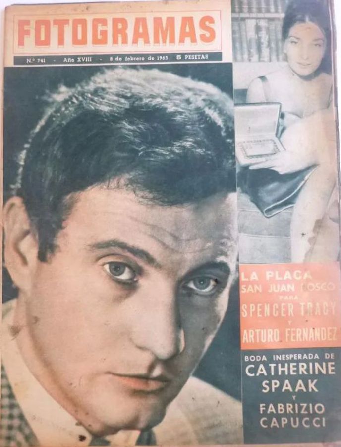 FOTOGRAMAS magazine cover Issue 741 8 February 1963
