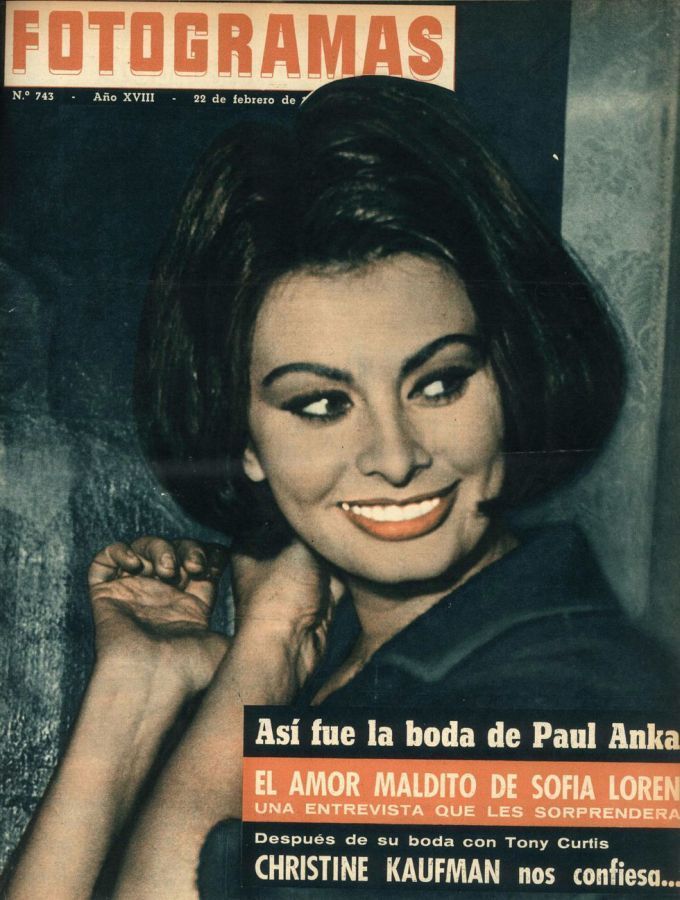 FOTOGRAMAS magazine cover Issue 743 22 February 1963