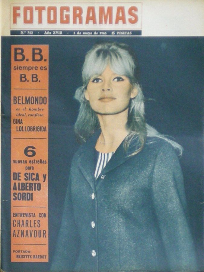 FOTOGRAMAS magazine cover Issue 753 3 May 1963