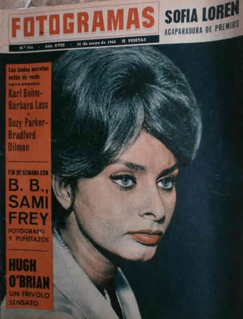 FOTOGRAMAS magazine cover Issue 754 10 May 1963