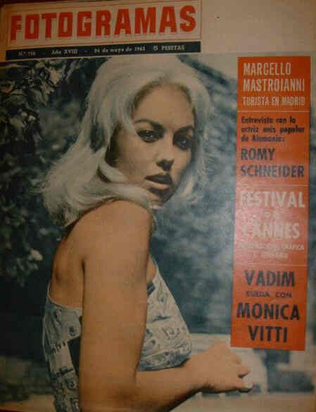 FOTOGRAMAS magazine cover Issue 756 24 May 1963