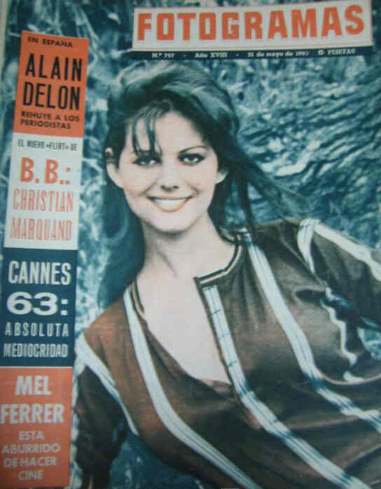 FOTOGRAMAS magazine cover Issue 757 31 May 1963