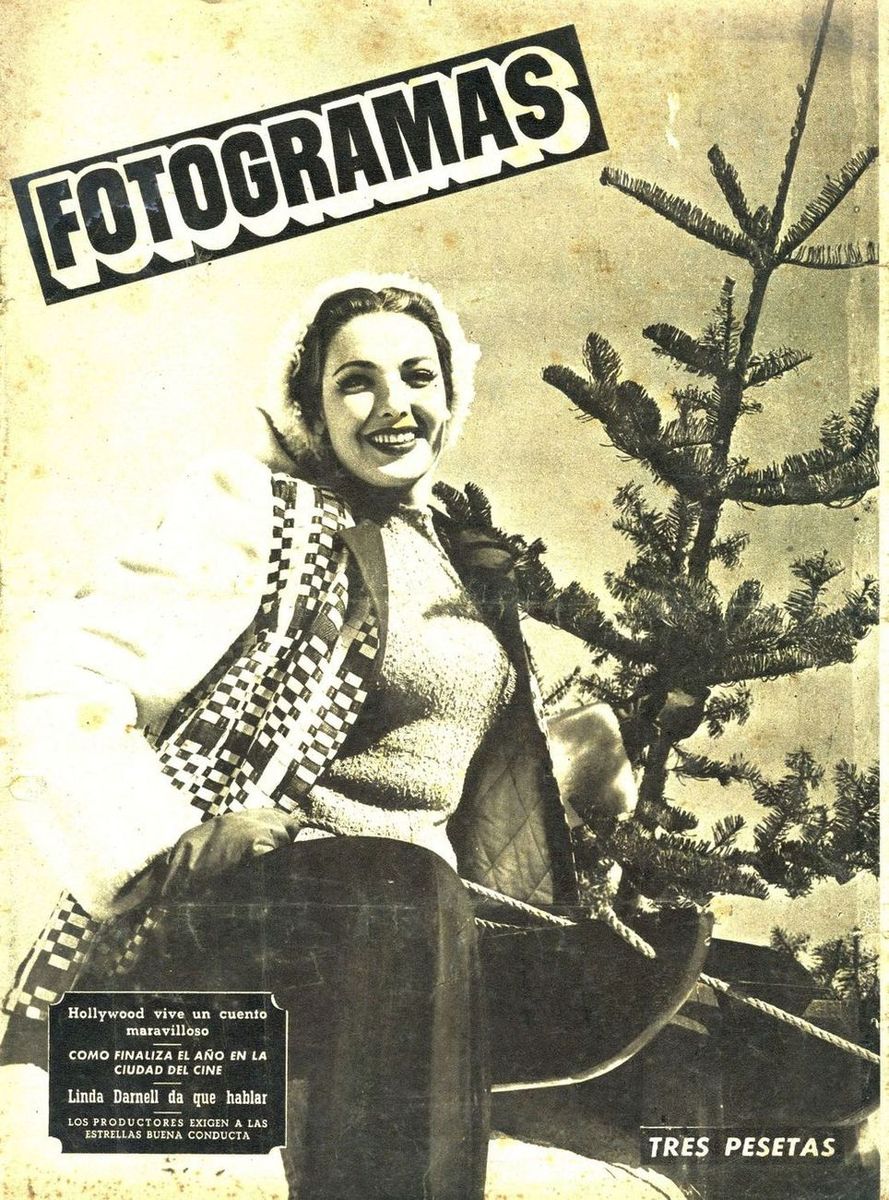 FOTOGRAMAS magazine cover Issue 76 23 December 1949
