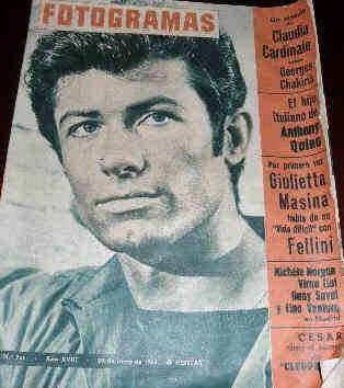 FOTOGRAMAS magazine cover Issue 761 28 June 1963