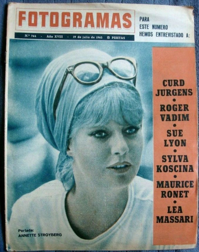FOTOGRAMAS magazine cover Issue 764 19 July 1963