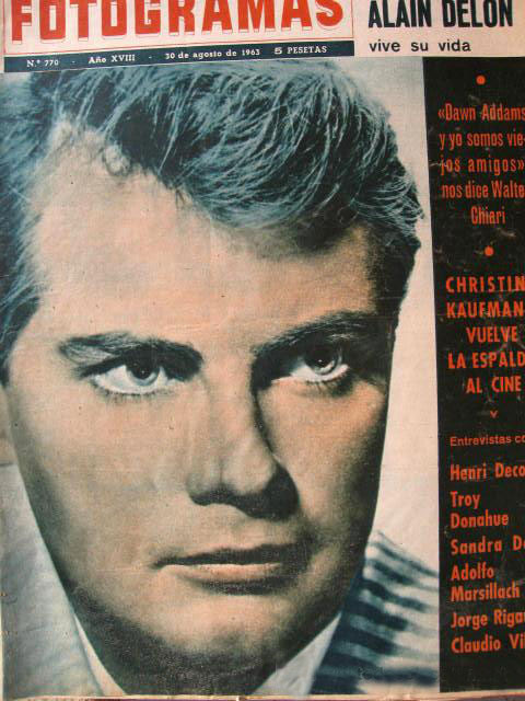 FOTOGRAMAS magazine cover Issue 770 30 August 1963