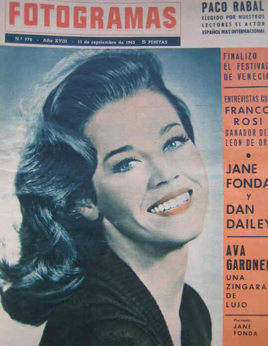 FOTOGRAMAS magazine cover Issue 772 13 September 1963