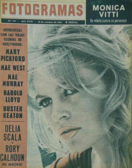 FOTOGRAMAS magazine cover Issue 777 18 October 1963