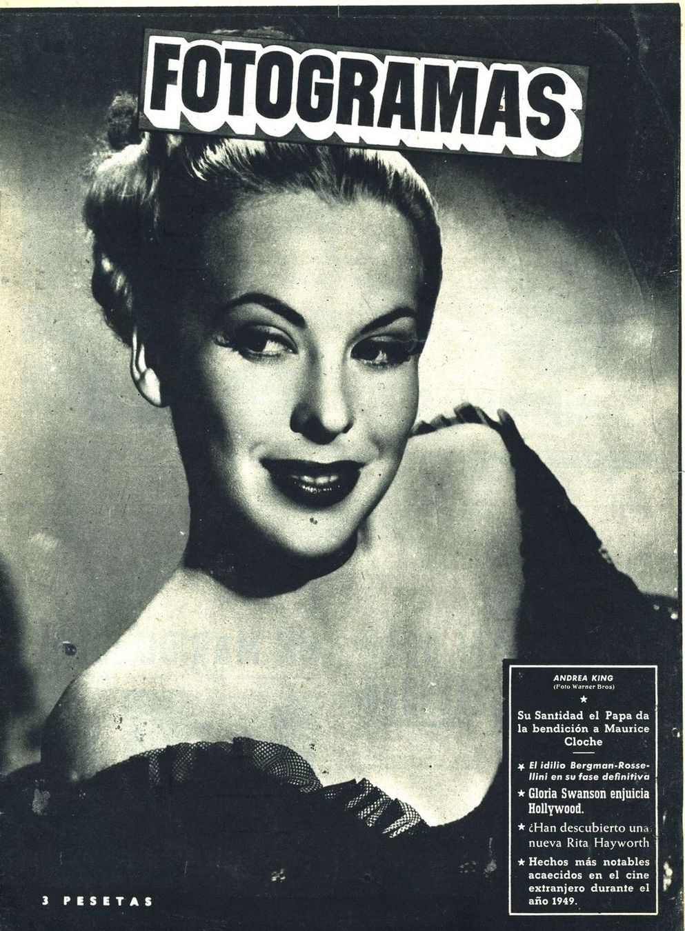 FOTOGRAMAS magazine cover Issue 78 20 January 1950