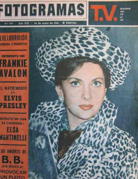 FOTOGRAMAS magazine cover Issue 797 24 January 1964