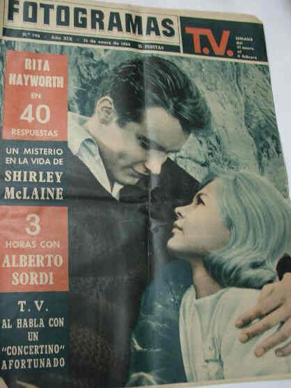 FOTOGRAMAS magazine cover Issue 798 31 January 1964