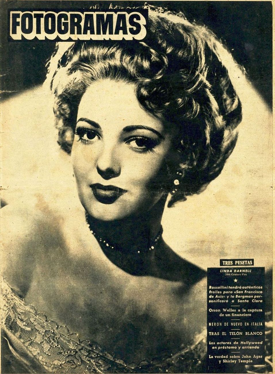 FOTOGRAMAS magazine cover Issue 80 17 February 1950