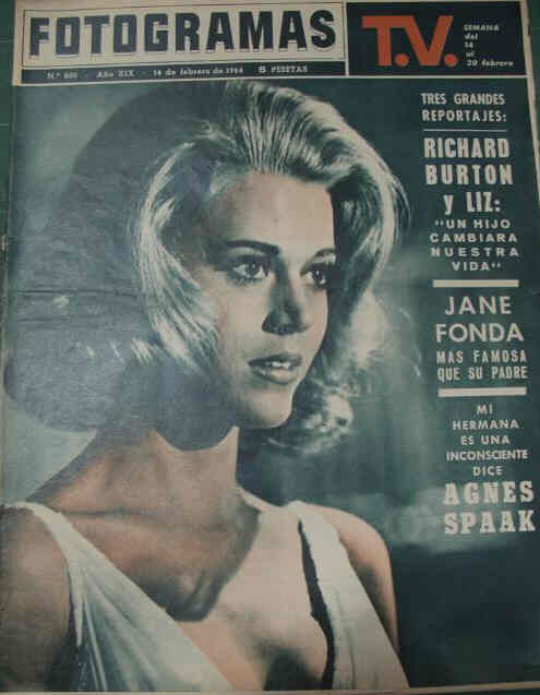 FOTOGRAMAS magazine cover Issue 800 14 February 1964