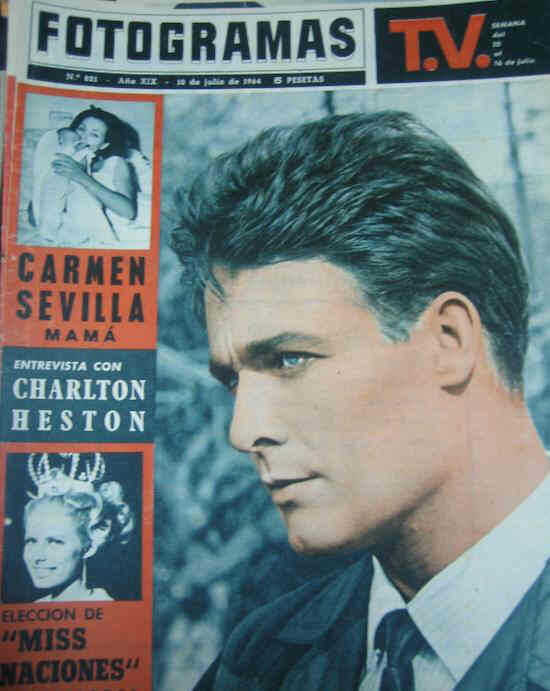 FOTOGRAMAS magazine cover Issue 821 10 July 1964