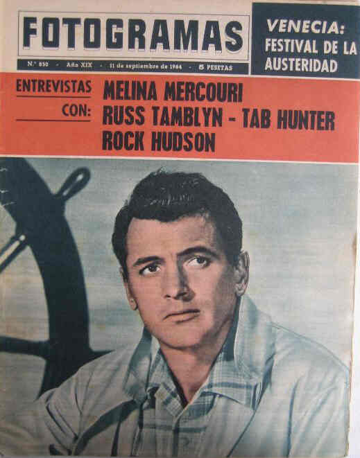 FOTOGRAMAS magazine cover Issue 830 11 September 1964